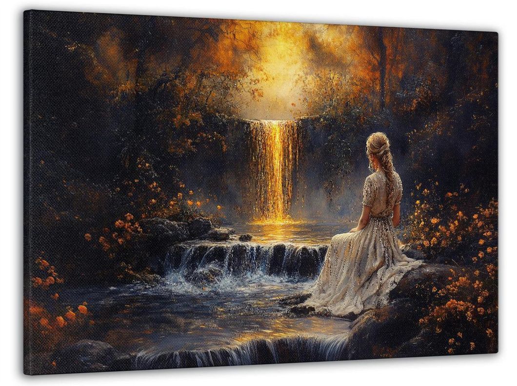 Картина на холсте МАKO " Мечта у водопада " 60x100 см MK10585
