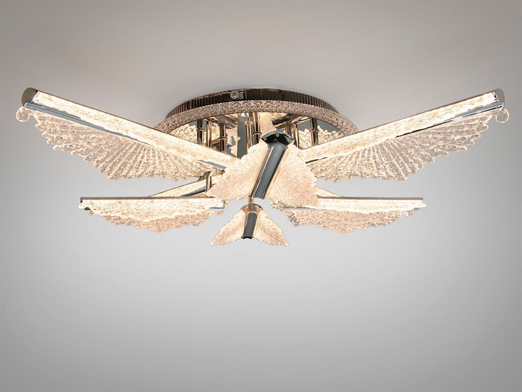 Потолочная LED люстра шампань 65W с пультом