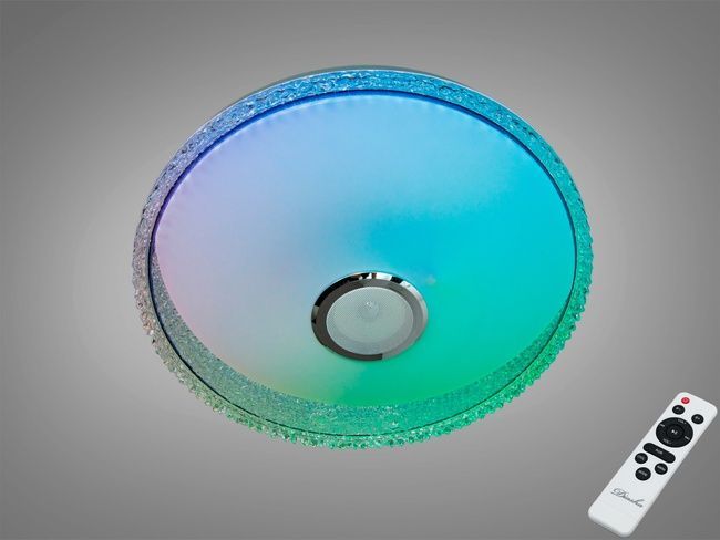 Стельова люстра LED біла 80 Вт RGB Bluetooth TUYA, TUYA додаток