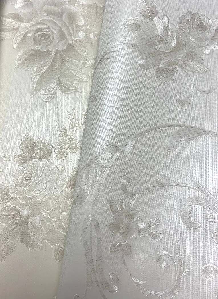 Шпалери вінілові на флізеліновій основі AS Creation Romantico білий 0,53 х 10,05м (30647-2),