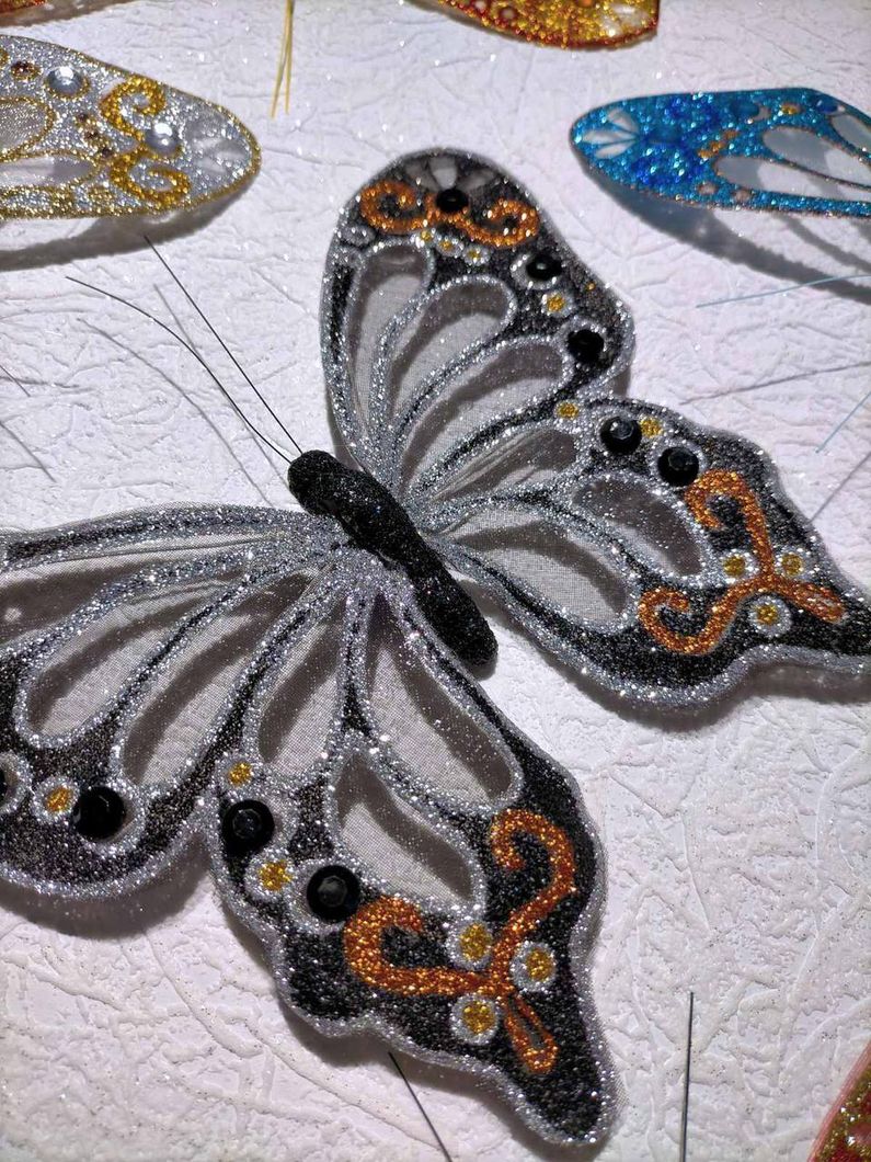 Об'єднання роз'ємні 3Д метелики на магнітах різного кольору (чорна), Разные цвета, Різні кольора