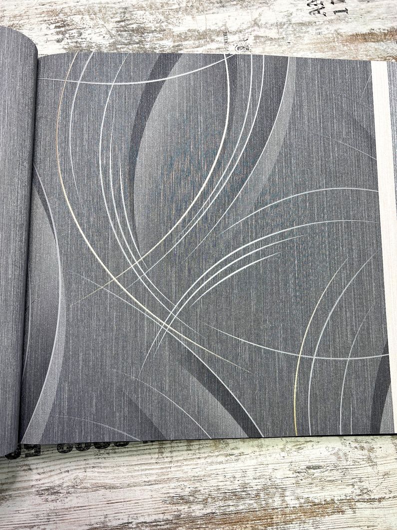 Обои виниловые на флизелиновой основе Erismann Fashion for Walls 3 серый 1,06 х 10,05м (12098-10)