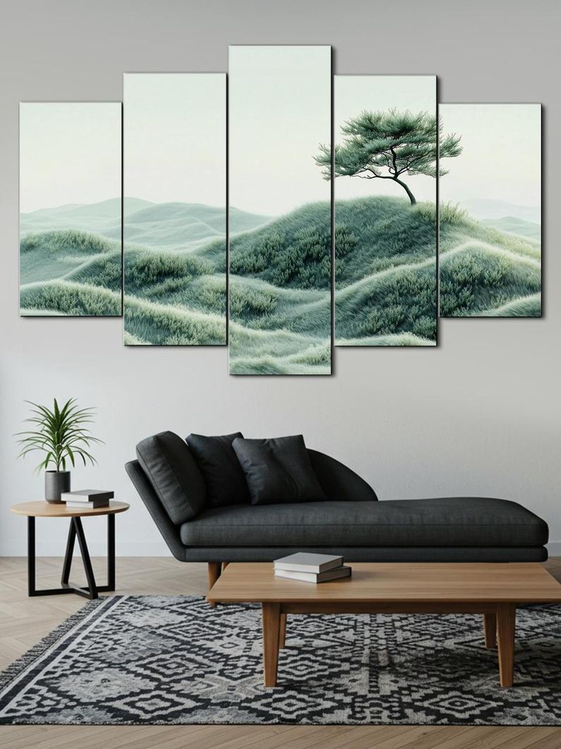 Модульная картина MAKO " Дерево на холме " 80x125 см MK50511
