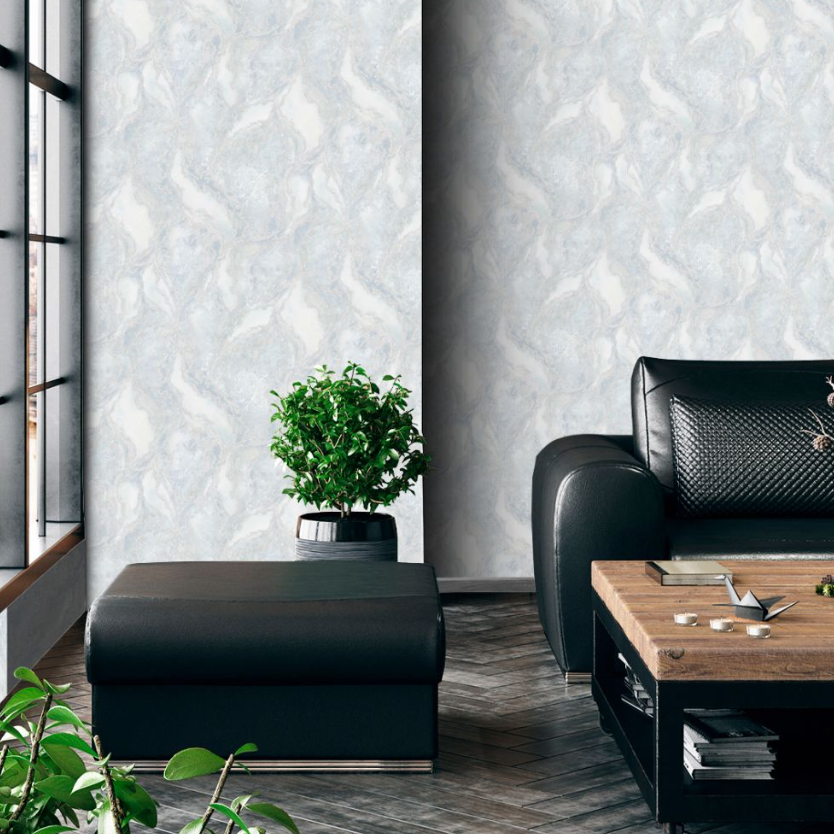 Обои виниловые на флизелиновой основе Yasham Modern D&uuml;z & Dokulu серый 1,06 х 10,05м (24503-4)