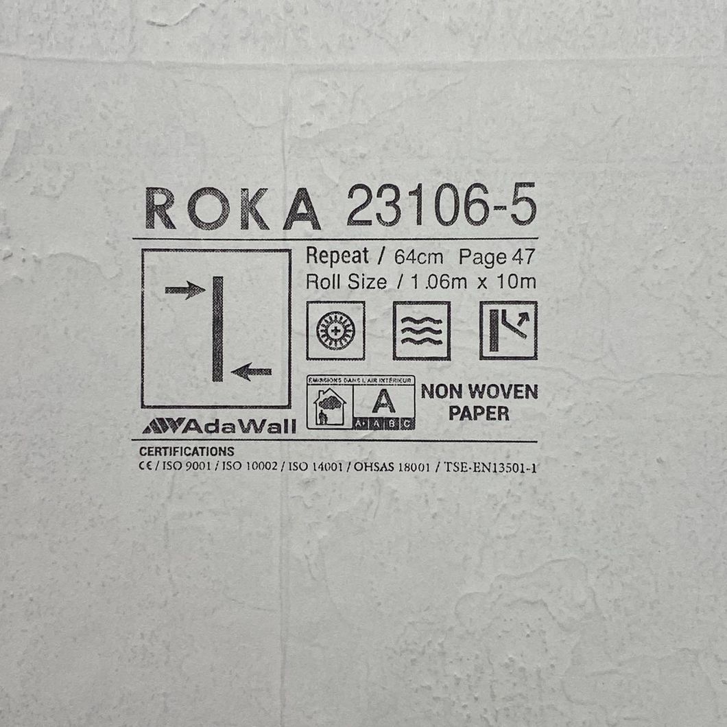 Обои виниловые на флизелиновой основе черный Roka AdaWall 1,06 х 10м (23106-5)