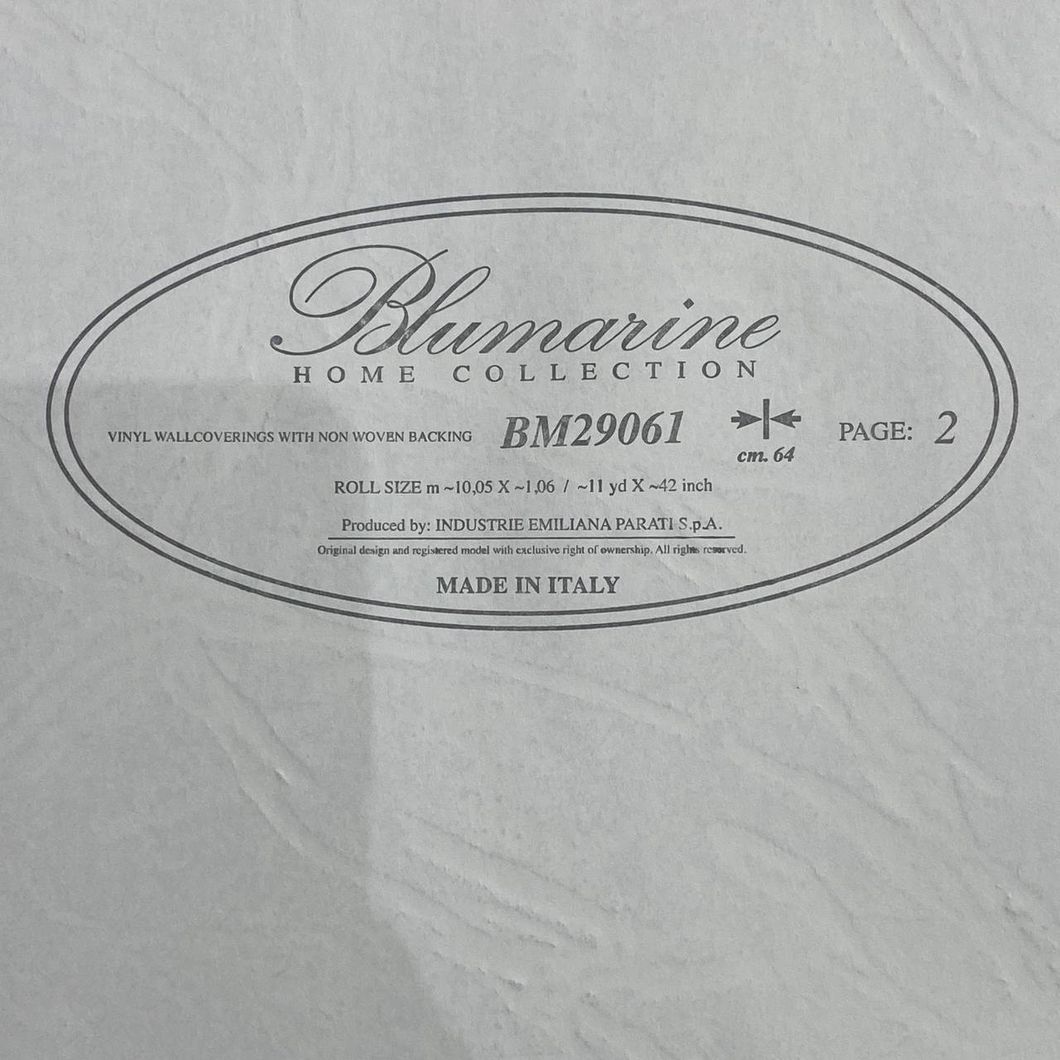 Обои виниловые на флизелиновой основе серо-коричневый Blumarine 5 (Emiliana Parati) 1,06 х 10,05м (29061)