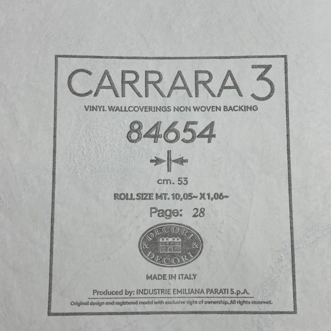 Шпалери вінілові на флізеліновій основі Emiliana Parati Carrara темно-бежевий 1,06 х 10,05м (84654)
