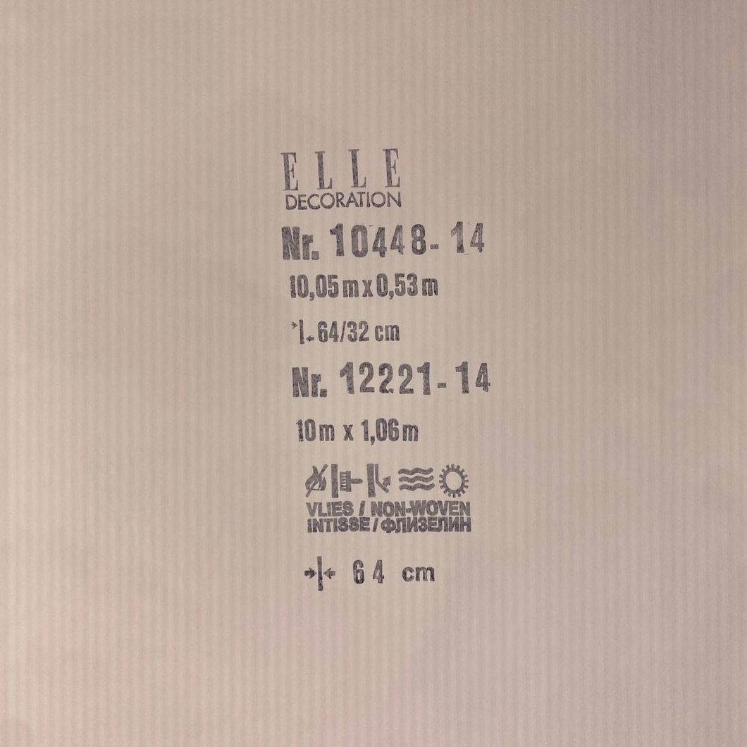 Шпалери вінілові на флізеліновій основі Erismann Elle 4 світло-бежевий 1,06 х 10,05м (12221-14)