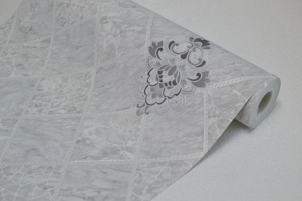 Обои виниловые на бумажной основе супер мойка Vinil МНК Дарио серый 0,53 х 10,05м (5-1055)