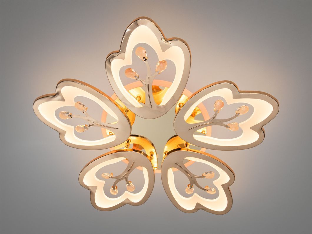 Потолочная LED-люстра с диммером и подсветкой, 90W