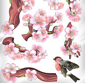 Наклейка декоративная Наш Декупаж Яблоневое цветение (1194 - ТП108)