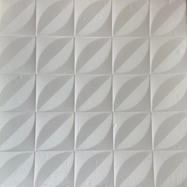 Плитка потолочная из пенополистерола белый 50x50 8 шт/уп (1010), Белый, Белый