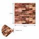 179-3 Панель стінова 3D 700мм*770мм*3мм BROWN (цегла) (D) SW-00001771, Бежевий, Бежевий
