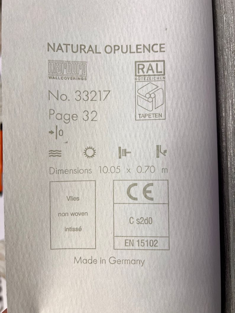 Обои виниловые на флизелиновой основе Marburg Natural Opulence коричневый 0,70 х 10,05м (33217)