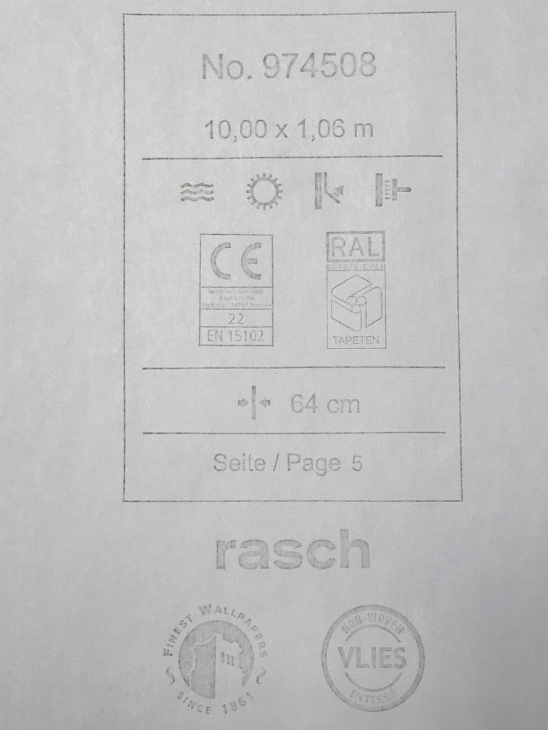 Шпалери вінілові на флізеліновій основі Rasch Clouds бежевий 1,06 х 10,00 м (974508)