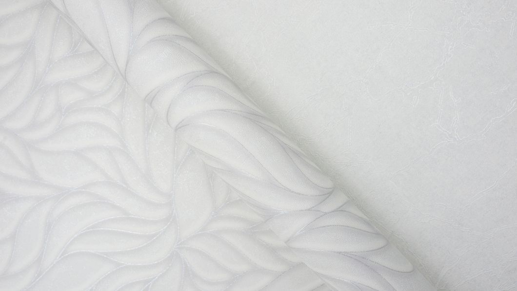 Обои виниловые на флизелиновой основе SINTRA Bloom Leaves светло-серые 1,06х10,05м (452943), Светло-серый, Светло-серый, +