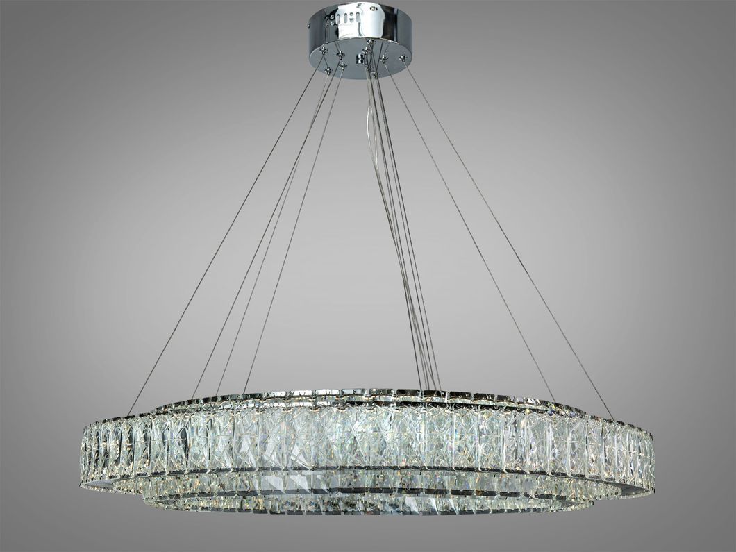 Люстра хрустальная LED Diasha хром 152Вт пульт