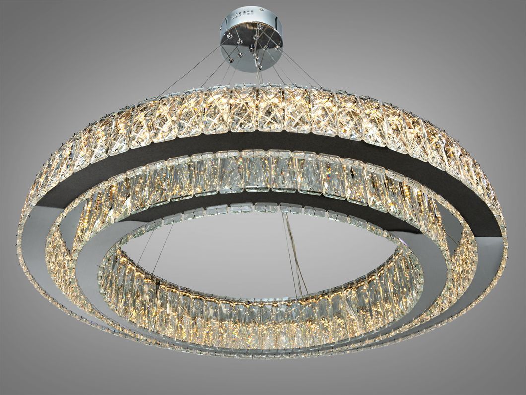 Люстра хрустальная LED Diasha хром 152Вт пульт