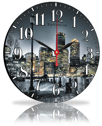 Часы-картина без стекла Город 25 см (3803 - 50)