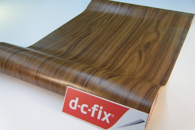 Самоклейка декоративная D-C-Fix Орех полусветлый коричневый полуглянец 0,9 х 15м (200-5200), ограниченное количество, Коричневый, Коричневый