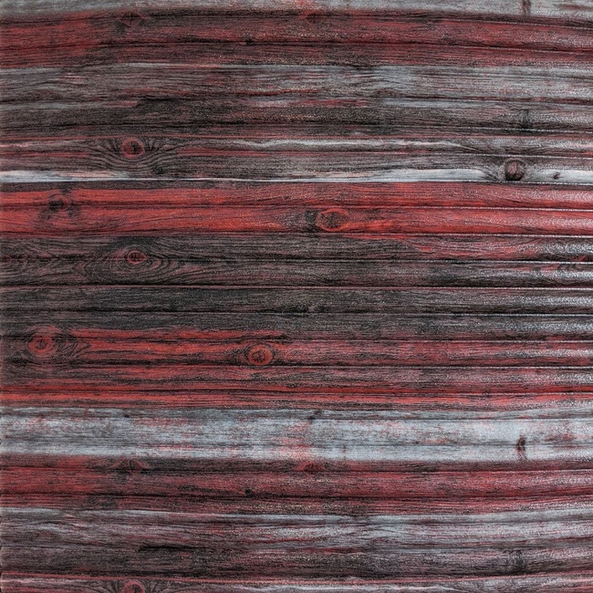 Панель стеновая самоклеящаяся декоративная 3D бамбук красно-серый 700x700x8.5мм (074), Красный, Красный