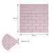 Панель стеновая 70*70cm*5mm розовий кирпич с серебром (D) SW-00001501, Розовый, Розовый
