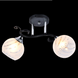 Люстра 2 лампи чорна у вітальню, спальню скло в класичному стилі (XA1211B/2), Черный, Чорний