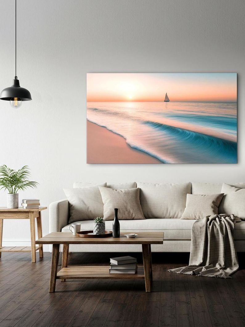 Картина на холсте МАKO " Безграничность океана " 60x100 см MK10533