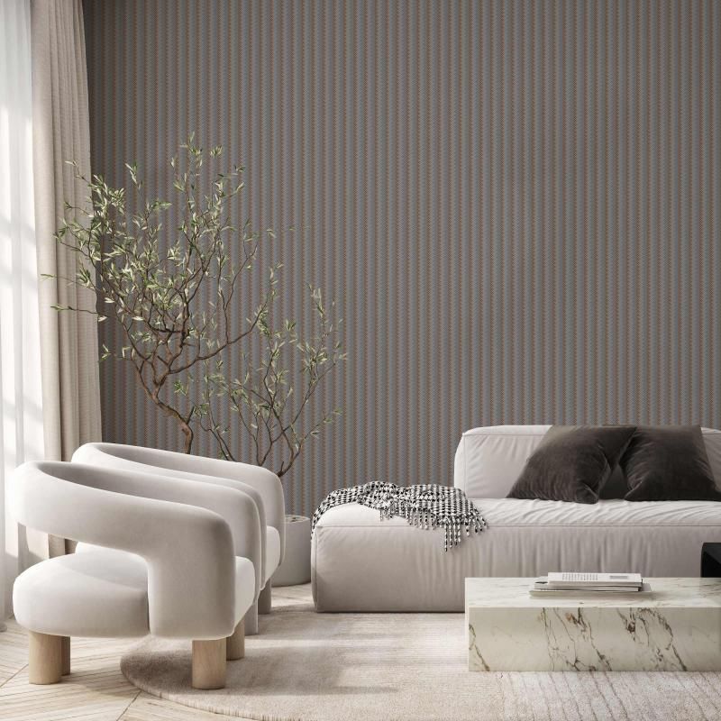 Обои виниловые на флизелиновой основе OMEGA AdaWall тёмно-серый 1,06 х 10,05м (23206-4)