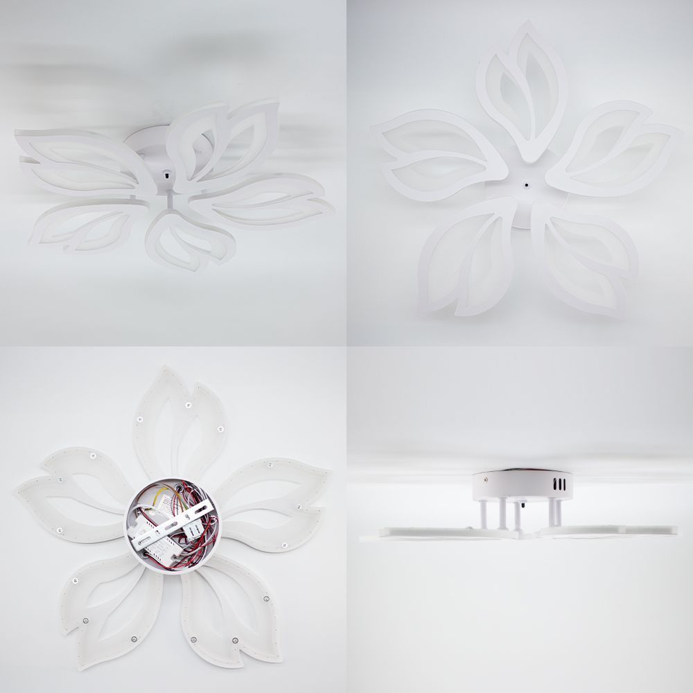 Керована світлодіодна люстра ASTRA 60W 5F 560x95-WHITE-220-IP20, Білий