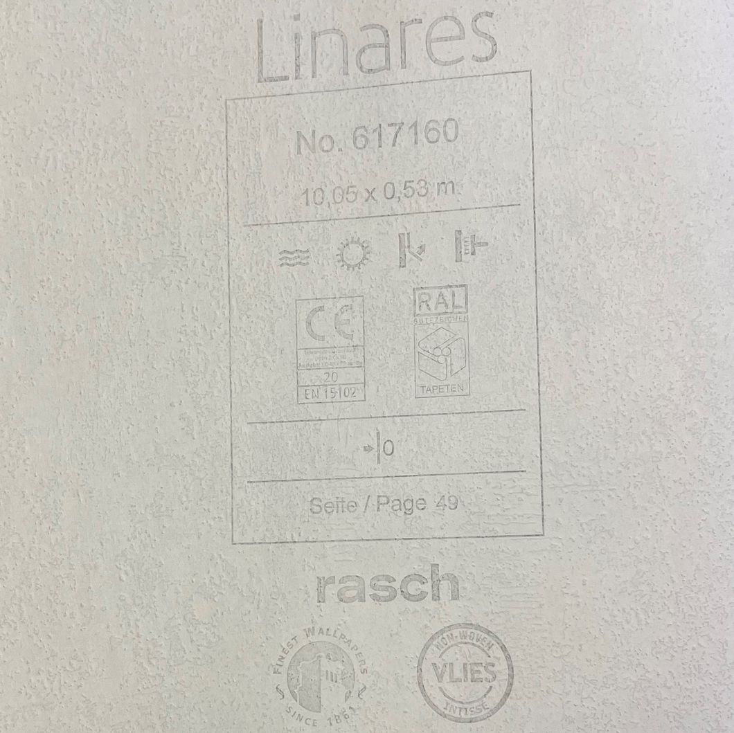 Шпалери вінілові на флізеліновій основі Rasch Linares темно-сірий 0,53 х 10,05м (617160)