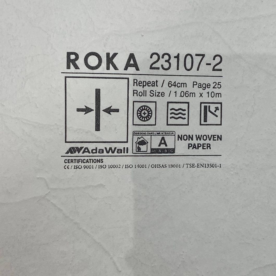 Обои виниловые на флизелиновой основе бежевый Roka AdaWall 1,06 х 10м (23107-2)