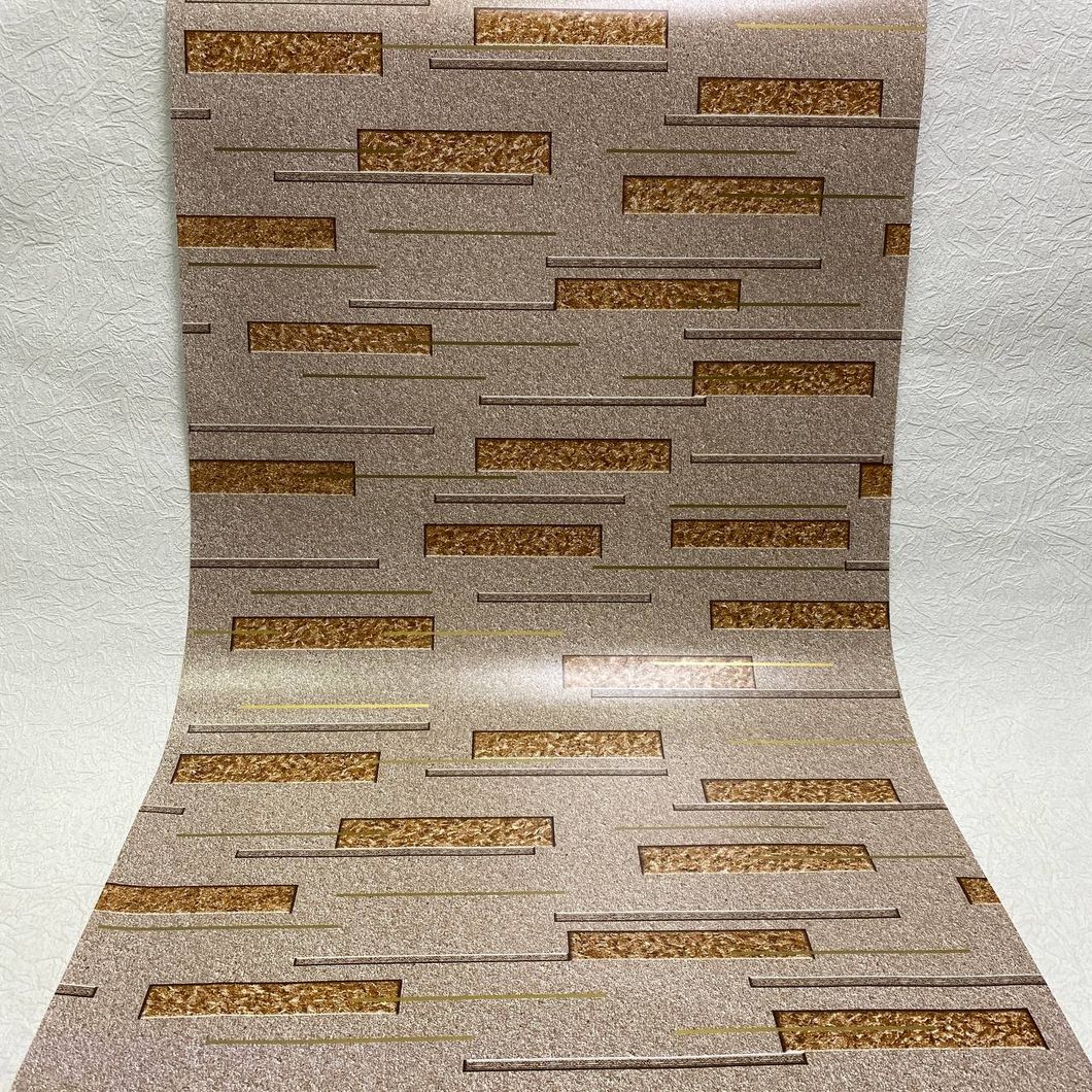 Обои влагостойкие на бумажной основе Континент Корнет коричневый 0,53 х 10,05м (2170)