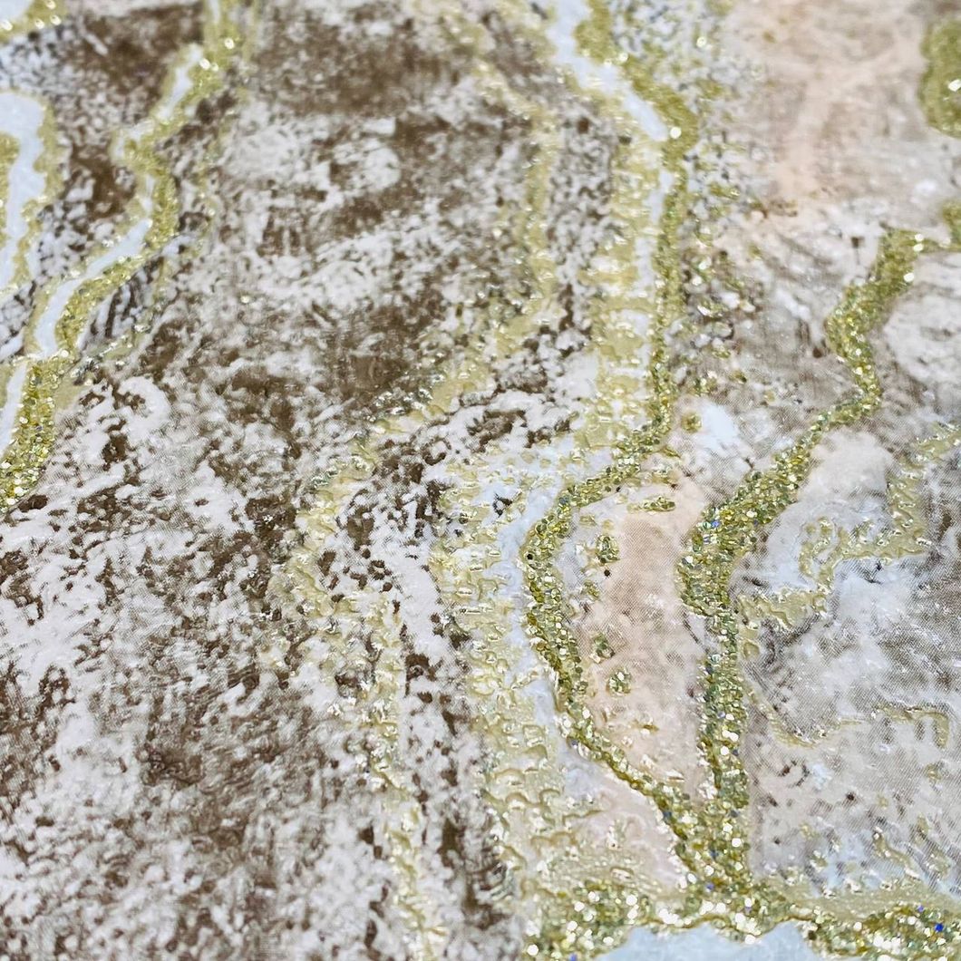Шпалери вінілові на паперовій основі супер мийка Слов'янські шпалери коричневий Expromt В38 Анорія 1,06 х 10,05м (5805-12)