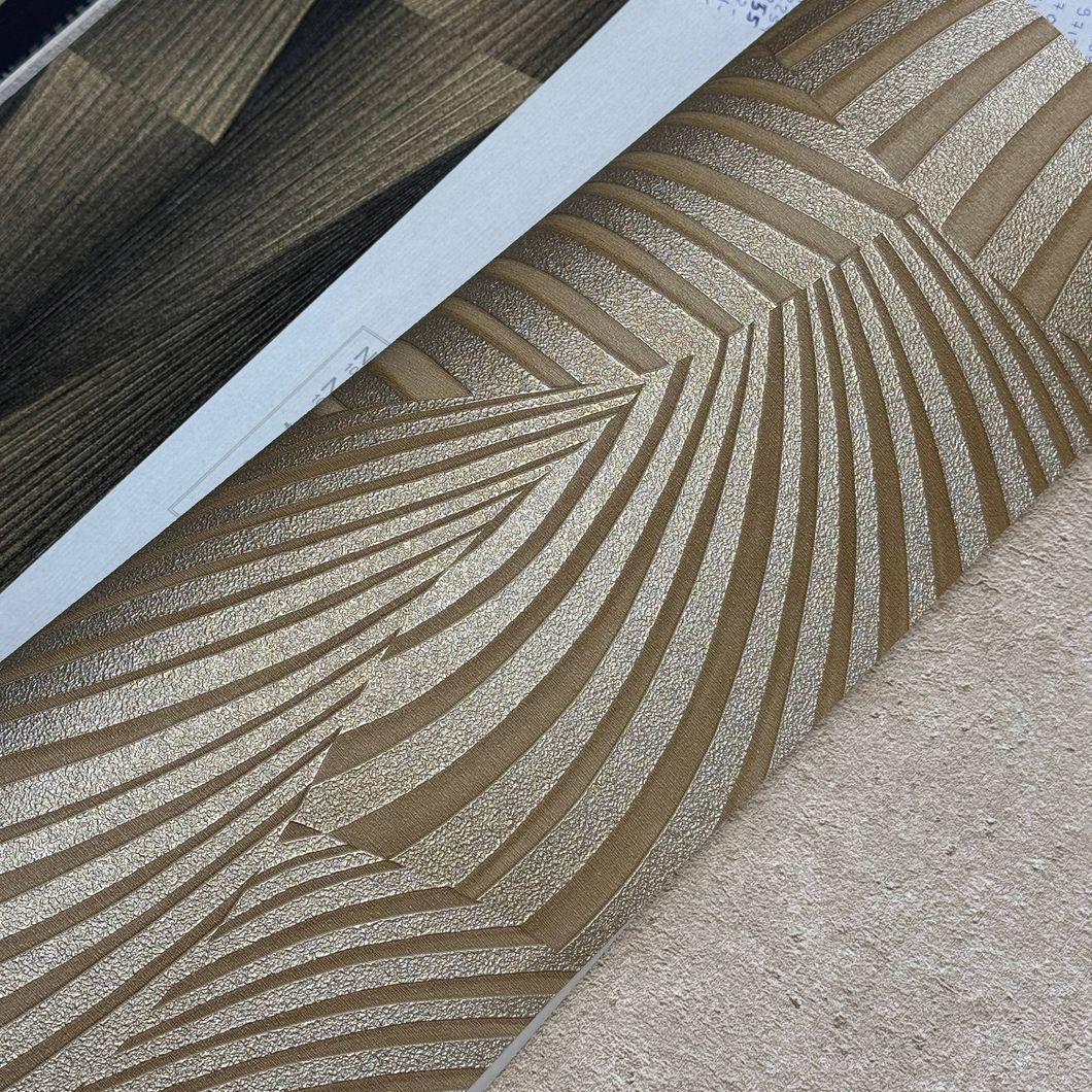 Обои виниловые на флизелиновой основе золотистые Erismann Fashion for Walls 5 1,06 х 10,05м (12253-30)