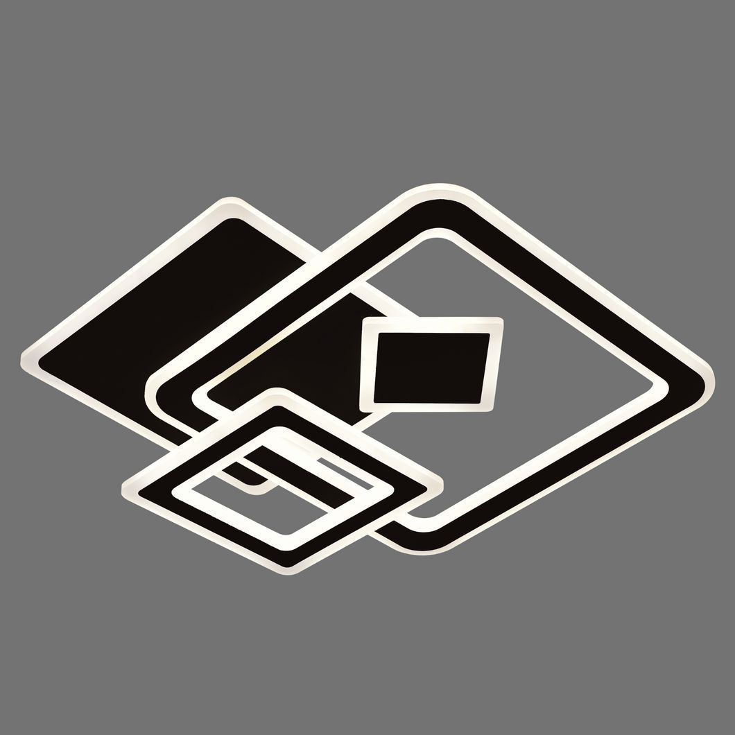 Люстра светодиодная акриловая INTEREES IS WSD5641 BK черная, Черный