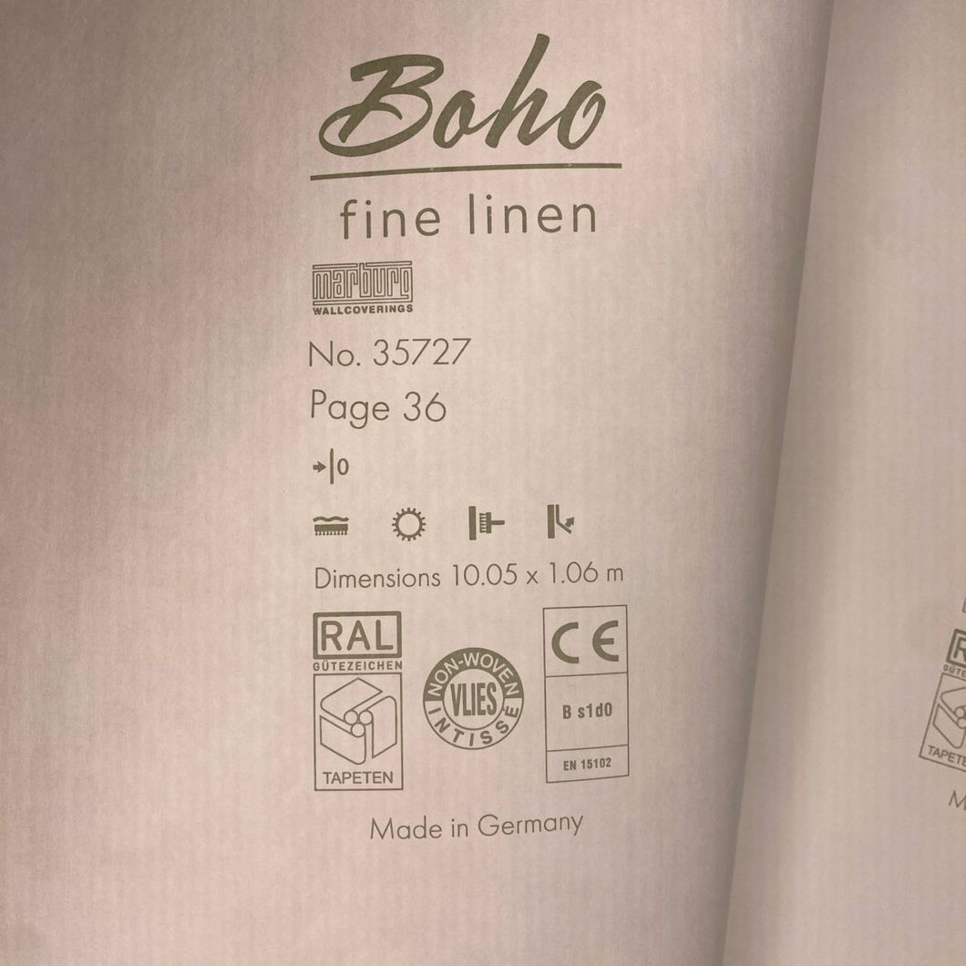 Обои виниловые на флизелиновой основе Marburg Boho бордовые 1,06 х 10,05м (35727)