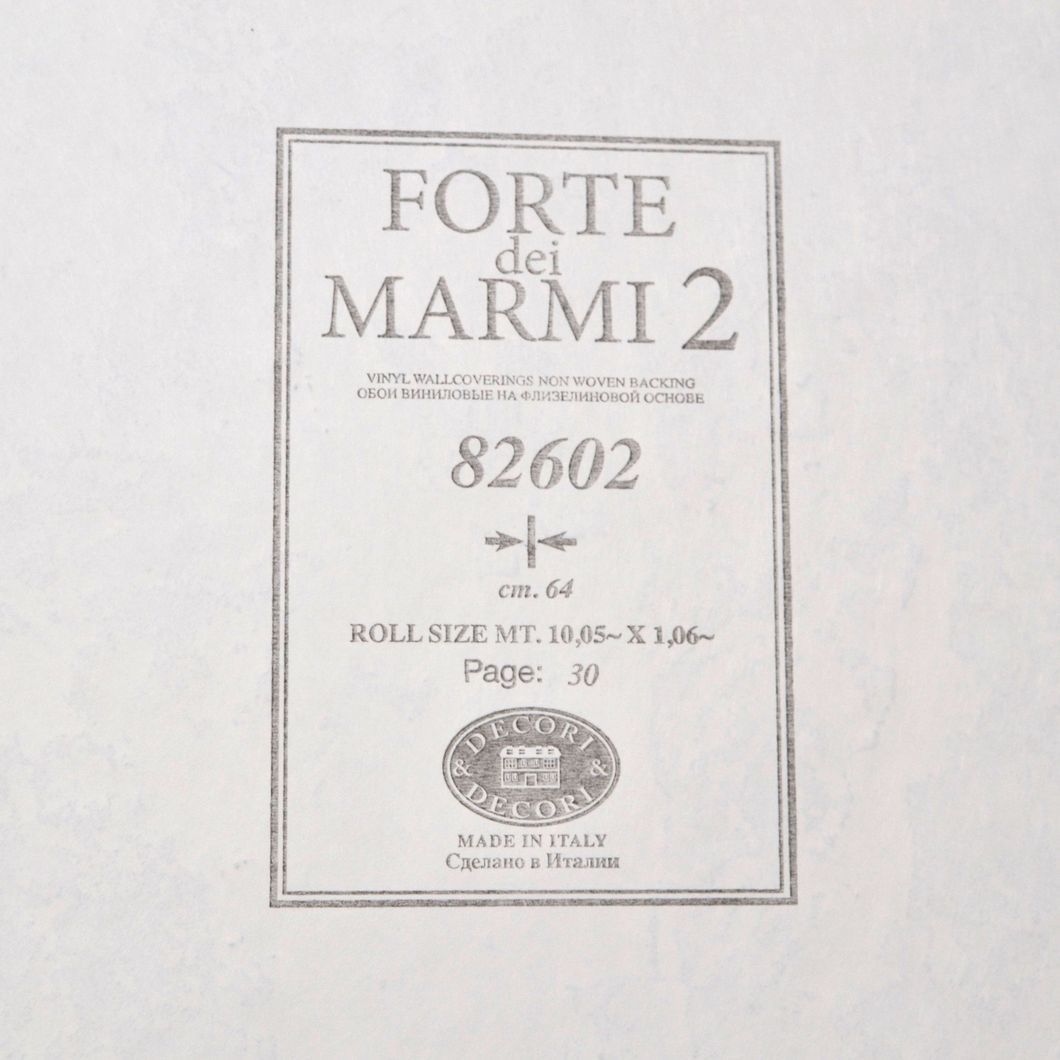 Обои виниловые на флизелиновой основе Decori & Decori Forte Dei Marmi 2 бирюзовый 1,06 х 10,05м (82602)