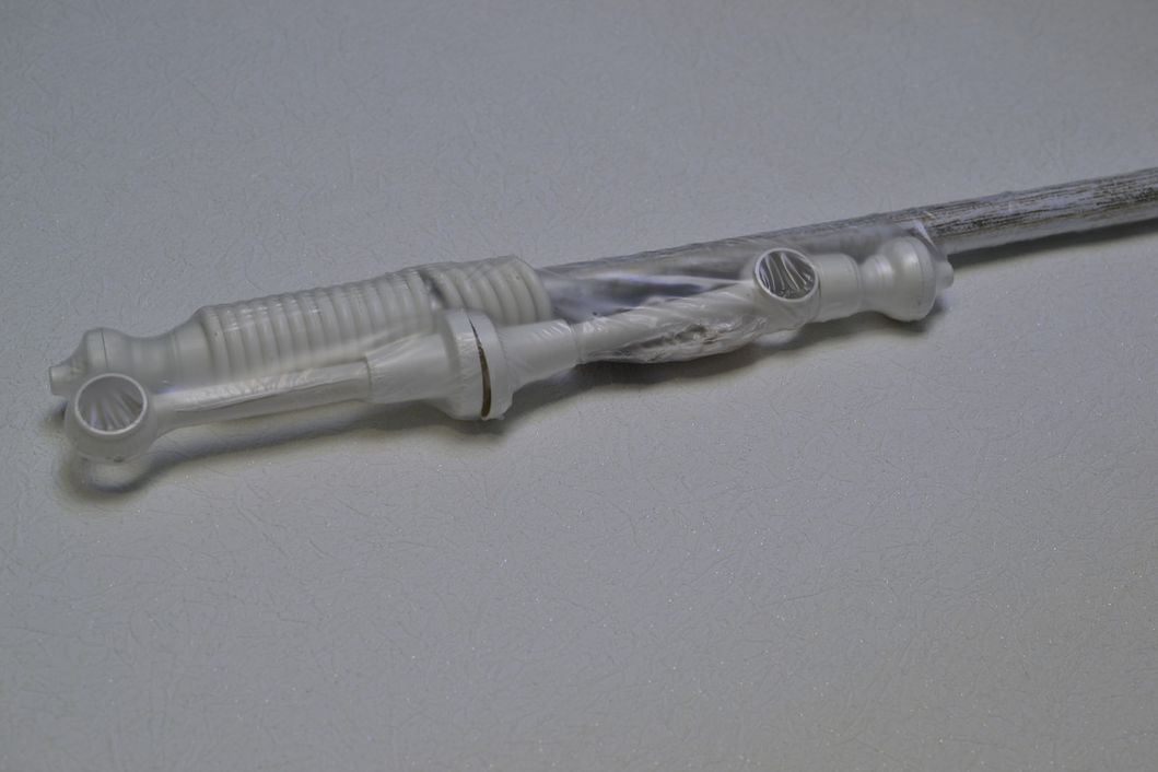 Карниз трубчатый пластиковый ЗОЛОТО ПАТИНА белый 2,0м (105679), Белый, Белый