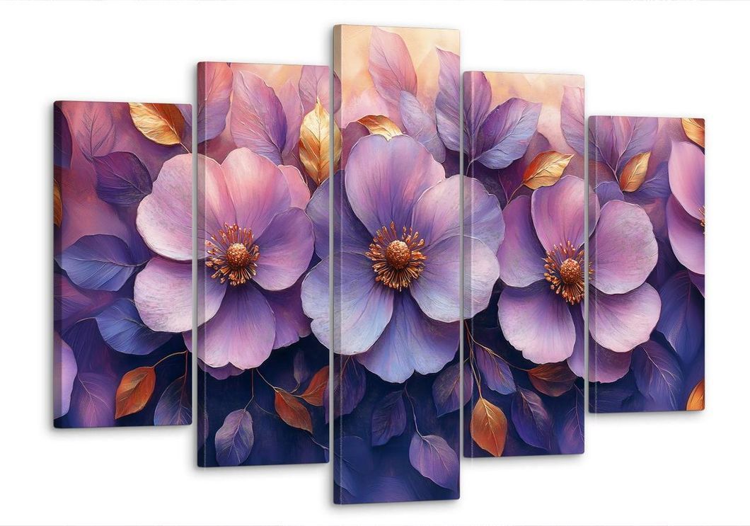 Модульная картина MAKO " Пурпурные мечты " 80x125 см MK50616