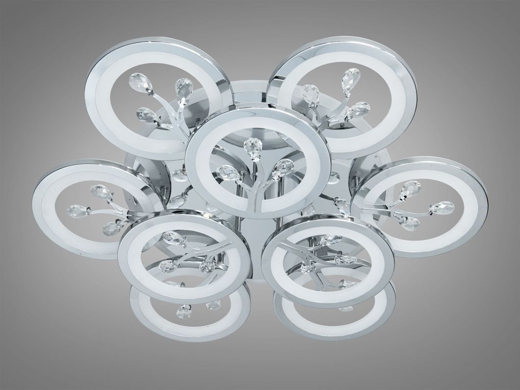 Потолочная LED-люстра с диммером и подсветкой, 90W