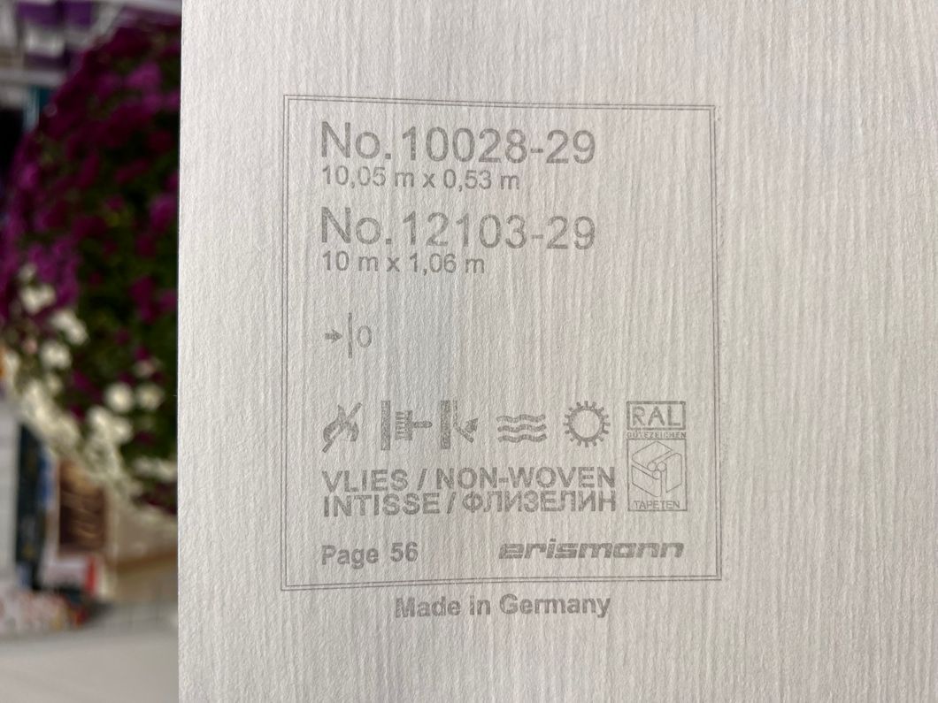 Обои виниловые на флизелиновой основе Erismann Fashion for Walls 3 серебристый 1,06 х 10,05м (12103-29)