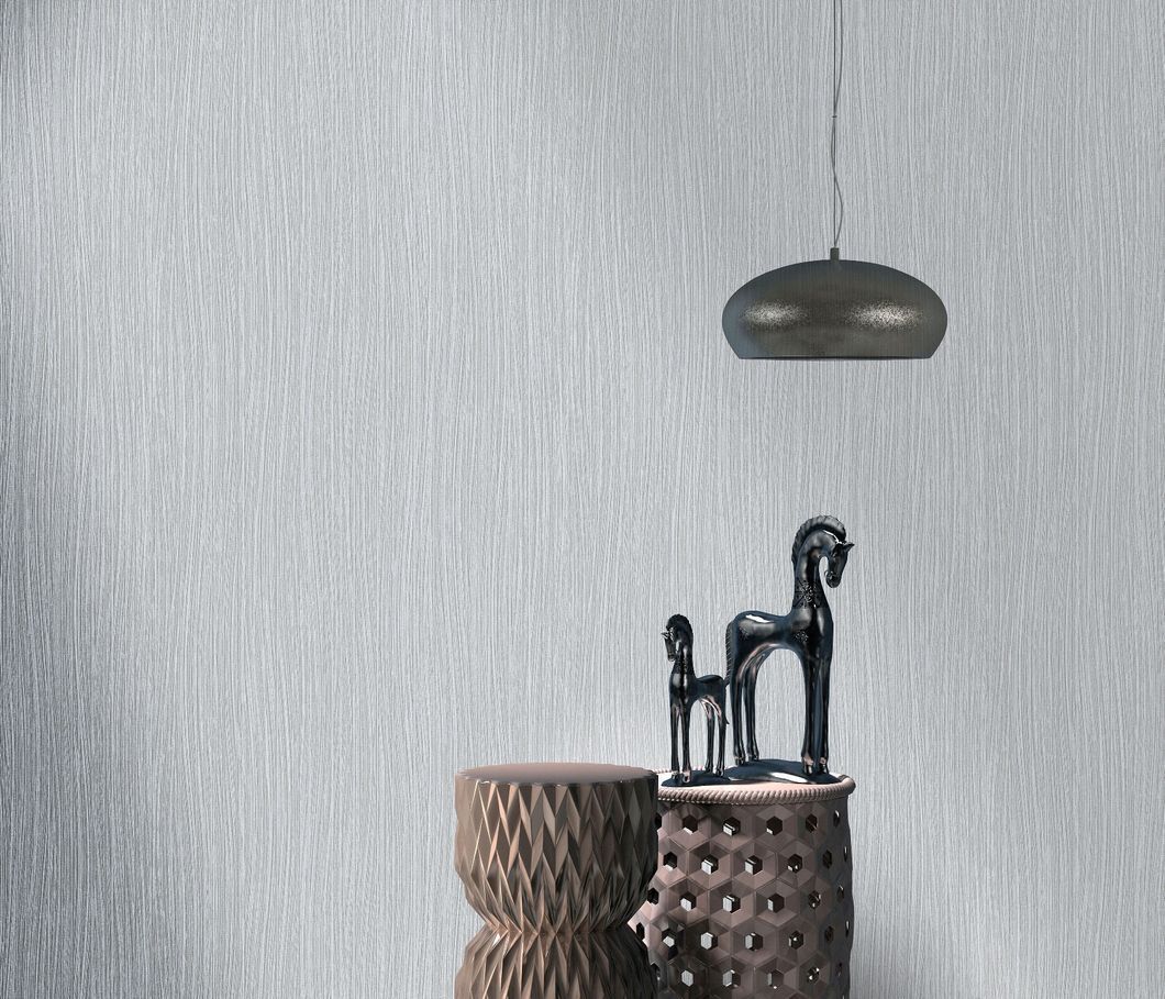 Обои виниловые на флизелиновой основе Erismann Fashion for Walls 3 серебристый 1,06 х 10,05м (12103-29)