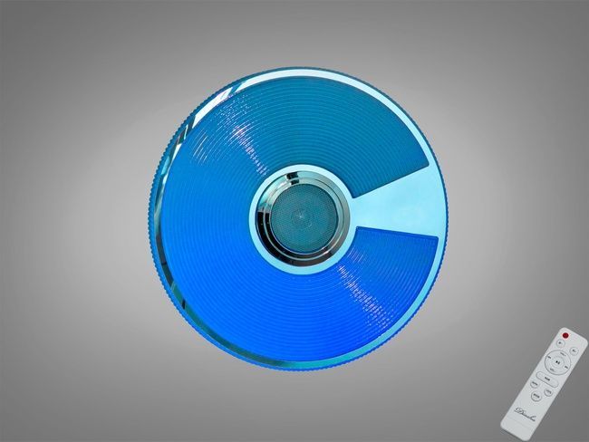 LED стельова люстра біла 45 Вт з Bluetooth колонкою, I-LINK додаток