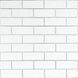 Панель стінова 70*70cm*5mm біла цегла зі сріблом (D) SW-00001502, Білий4, Білий