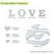 Зеркальный декор акриловый самоклеющийся Love серебро,11шт (D) SW-00002495