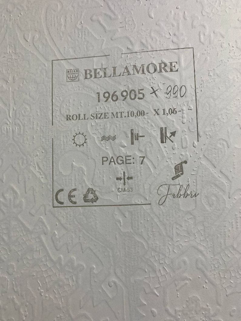 Обои виниловые на флизелиновой основе Wiganford Bellamore зелёный 1,06 х 10,05м (196905)
