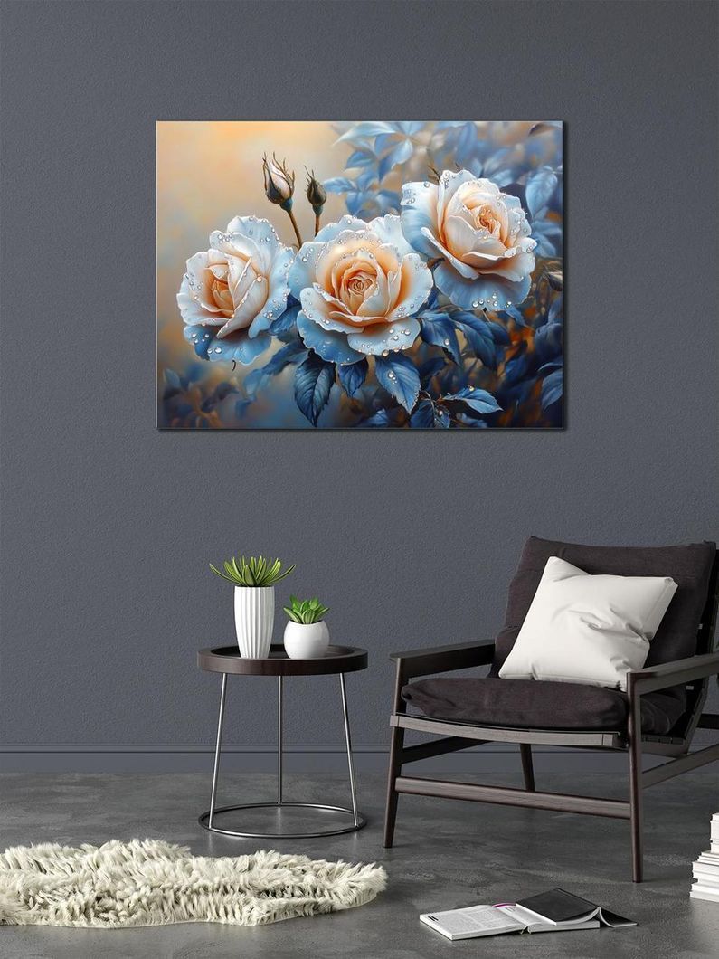 Картина на холсте МАKO " Персиковые розы" 50x70 см MK10623_5070