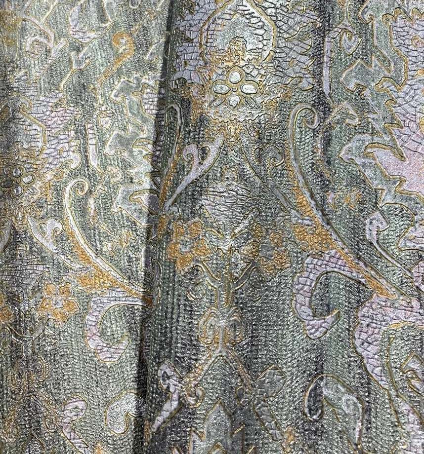 Обои виниловые на флизелиновой основе Wiganford Bellamore зелёный 1,06 х 10,05м (196905)