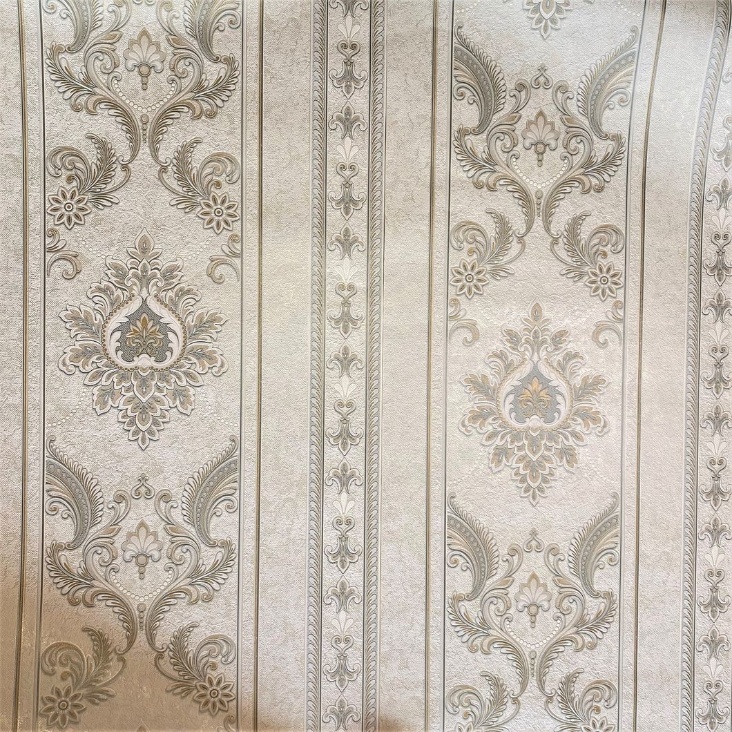 Шпалери вінілові на паперовій основі Слов'янські шпалери Comfort В58,4 Елеонора2 бежевий 0,53 х 10,05м (9441-04)